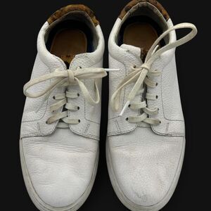 Peter Millar Women's White Trainers with Leopard Accent